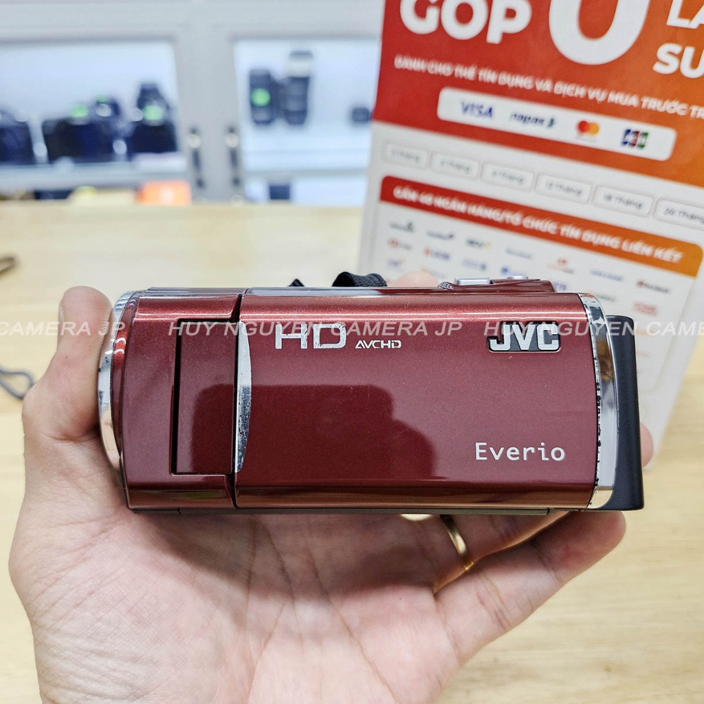 MÁY QUAY PHIM JVC Everio GZ HM460 ĐẸP 95% . QUAY VIDEO FULL HD 1080P , MÀN HÌNH CẢM ỨNG . JVC Everio