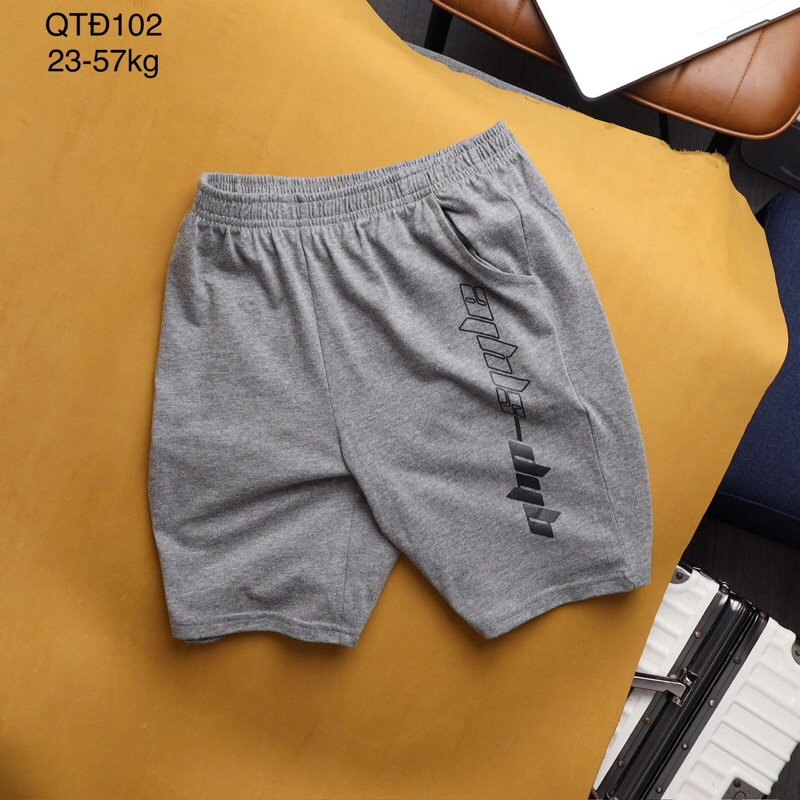 Quần cotton bé trai Janeshop xuất mềm mát size đại 23-57kg mã 102