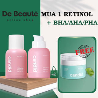   CANDID MUA RETINOL TẶNG KEM B5 50ML  Combo Trẻ Hóa Làm Sáng Và Phục Hồi Da Candid Retinol 0.5 1.0 & Candid B5 CICA 