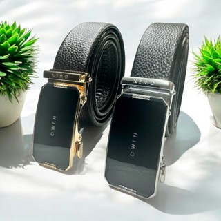 Thắt lưng nam OWEN da nguyên miếng, da bò thật cao cấp, mặt khóa trượt (giá mác 395k)