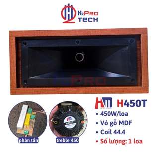 Loa Treble Rời HM H450T 450W Thùng Gỗ Vuông (Giá 1 Cái), Loa Siêu Tép Kèn 450 Có Phân Tần