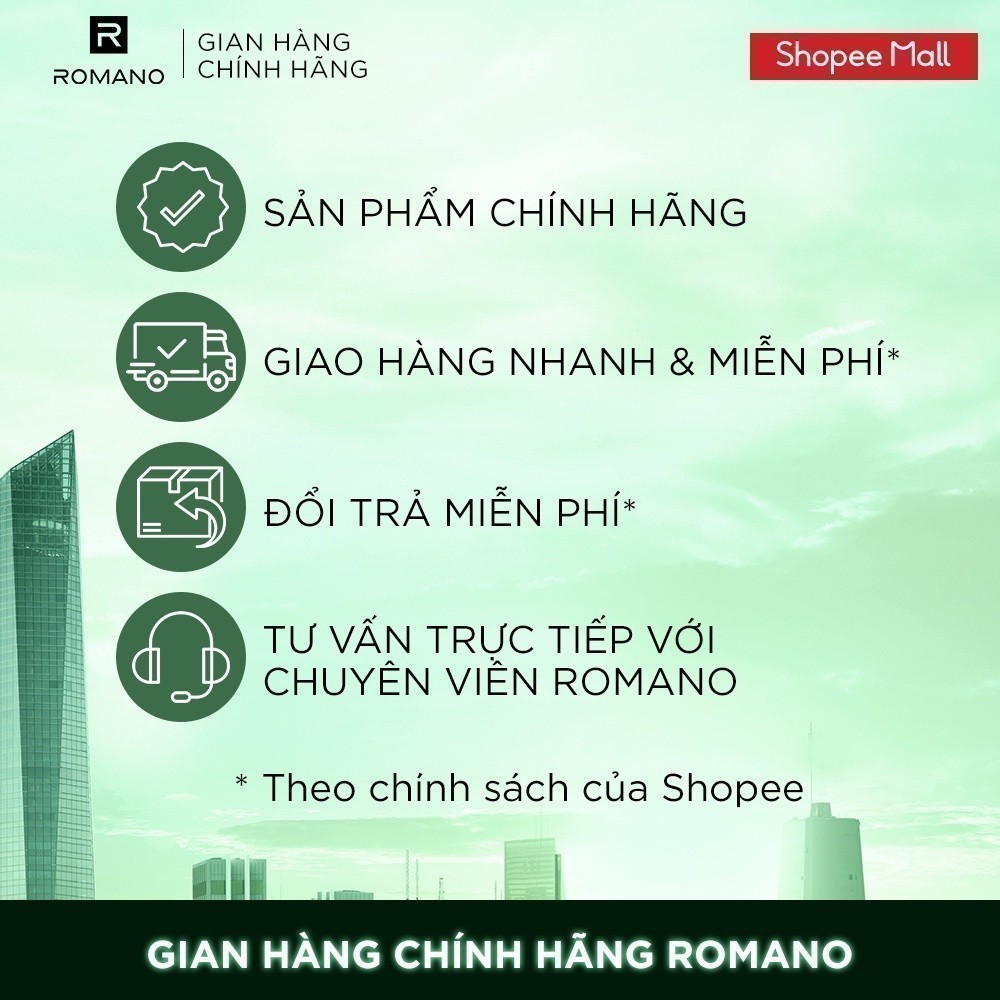 [KOL x Romano] Tắm gội cho nam Romano 2in1 VIP Passion / Vision / Impress 650g