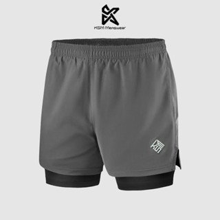 Quần Đùi Thể Thao 2 Lớp Tập Gym Nam KSM Store Thiết Kế Xẻ V, Túi Zip Phù Hợp Chạy Bộ, Bơi Lội Q209A