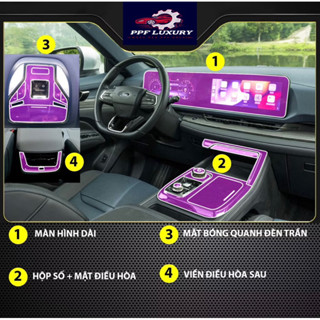  FORD TERRITORY 2022-2025 - Film PPF dán chống xước nội thất ô tô - chuẩn form chống xước và che mờ vết xước cũ 