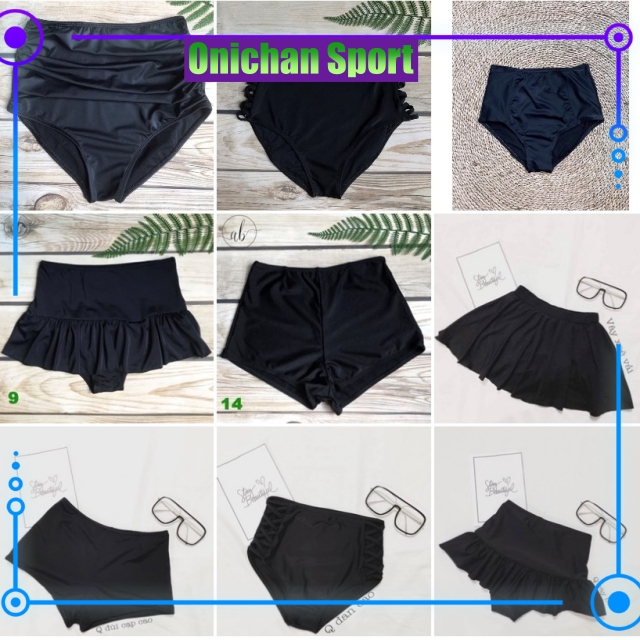 Quần Bơi Bikini Nữ Lẻ Nhiều Kiểu, Váy Bơi Lẻ Giá Rẻ [Ảnh Chụp Thật] - OQ068