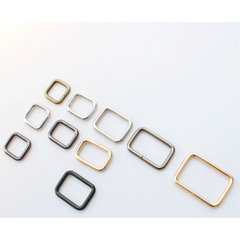 Khoen vuông 20*25mm, 16*16mm ( 2 cái) - phụ kiện làm túi xách
