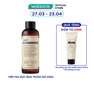 [Mã FMCGWA101 giảm 8% đơn 250K] Nước Hoa Hồng Dear Klairs Dưỡng Ẩm Da Và Làm Mềm Da Supple Preparation Facial 180ml