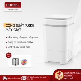 Máy Giặt Mini HODEKT 7KG Ánh Sáng Xanh Khử Trùng Thích Hợp Cho Gia Đình Nhỏ Ký Túc Xá Quần Áo