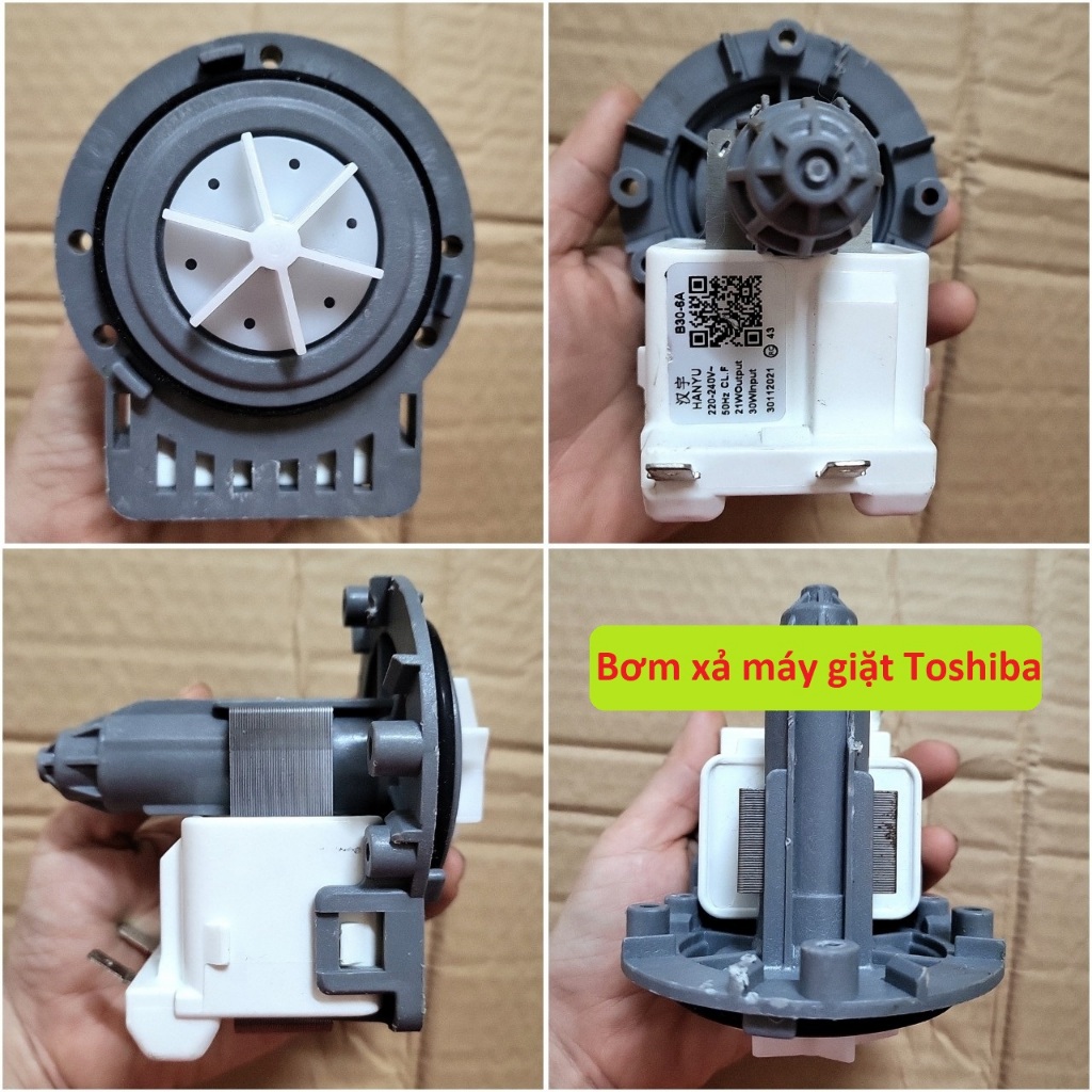 Bơm xả máy giặt Toshiba TW - BH95M4V, BH105M4V, BH85S2V, BH95S2V loại bắt vít