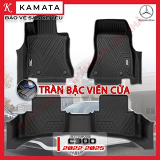  Thảm lót sàn ô tô Mercedes C300 C200  2022- 2026 khuôn đúc TPV  1 bộ 3 tấm  KAMATA 