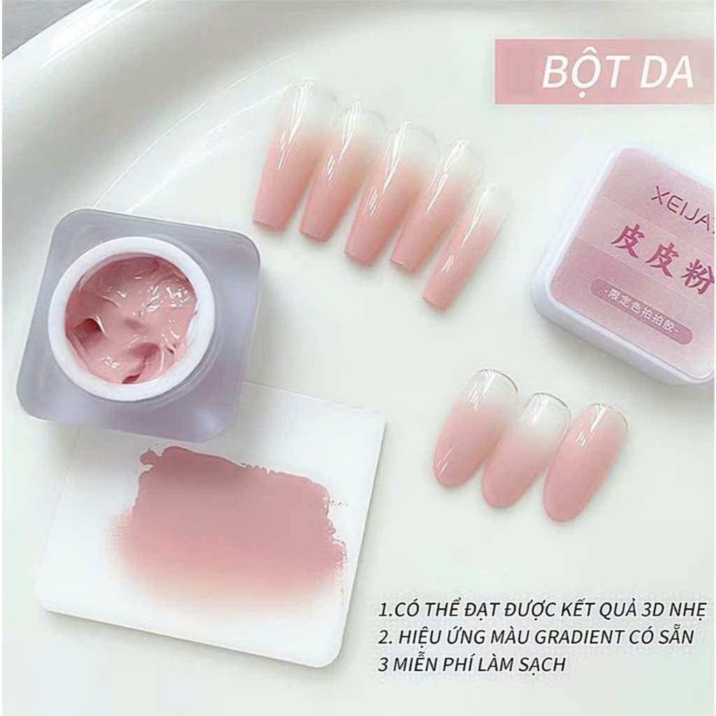 Gel dặm ombre nail - gel hũ XEIJAYI chính hãng dặm ombre siêu mịn