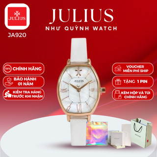 Đồng hồ nữ julius hàn quốc dây da ja-920 size mặt 2,8x2,3cm