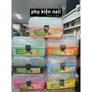 cốp nhựa 3 tầng đựng đồ nail, tặng thêm phần quà nhỏ xinh xinh