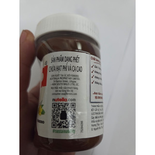 Bơ Hạt Phỉ Phết Cacao Nutella (200g) nhập khẩu Úc