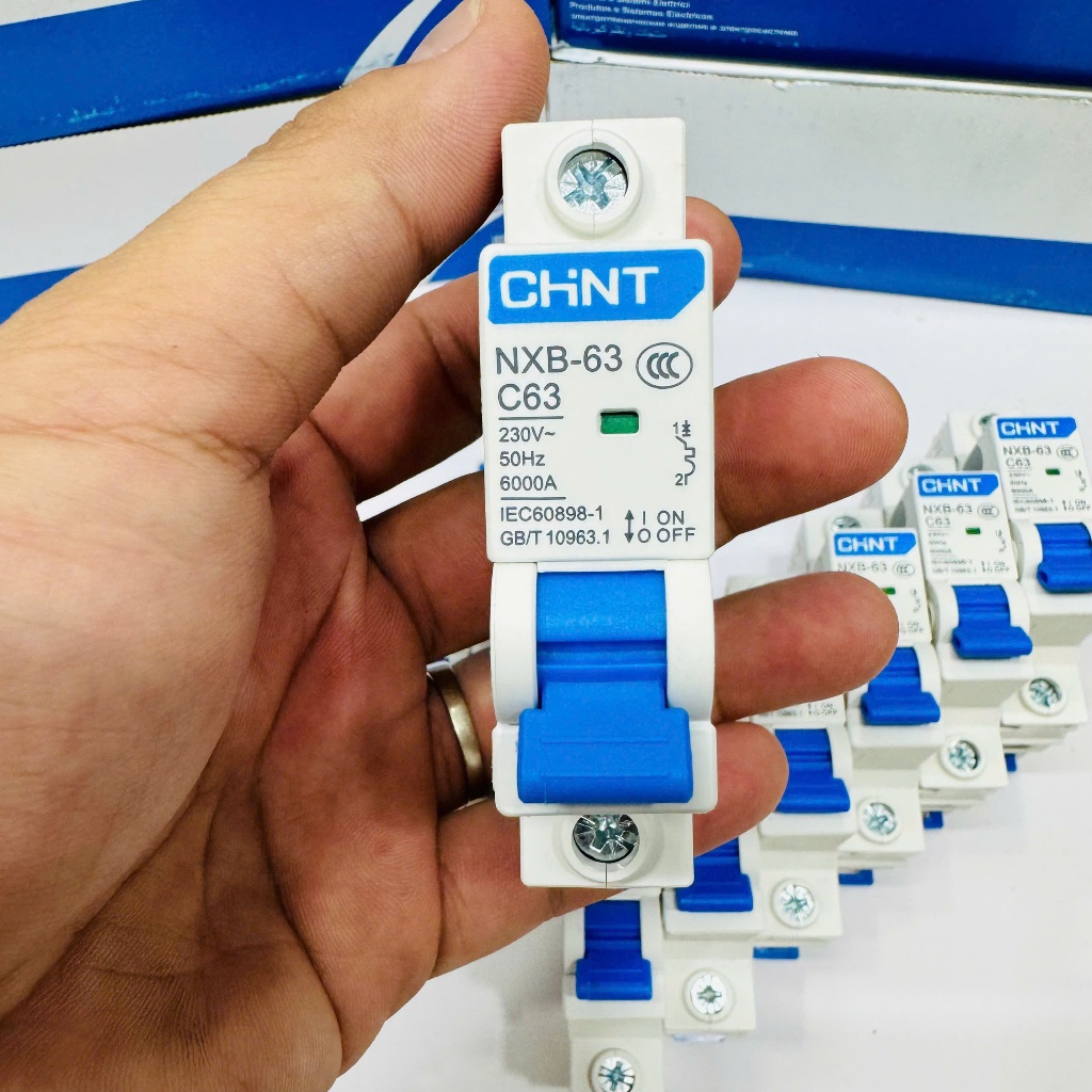 CB, CB Tép, CB 1P Cầu Dao, Aptomat an toàn MCB-NXB 1 Pha Chint