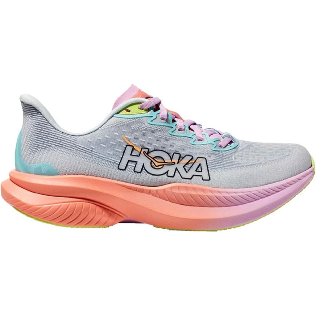 Giày Chính Hãng Hoka Mach 6 Running Shoes Blue Pink