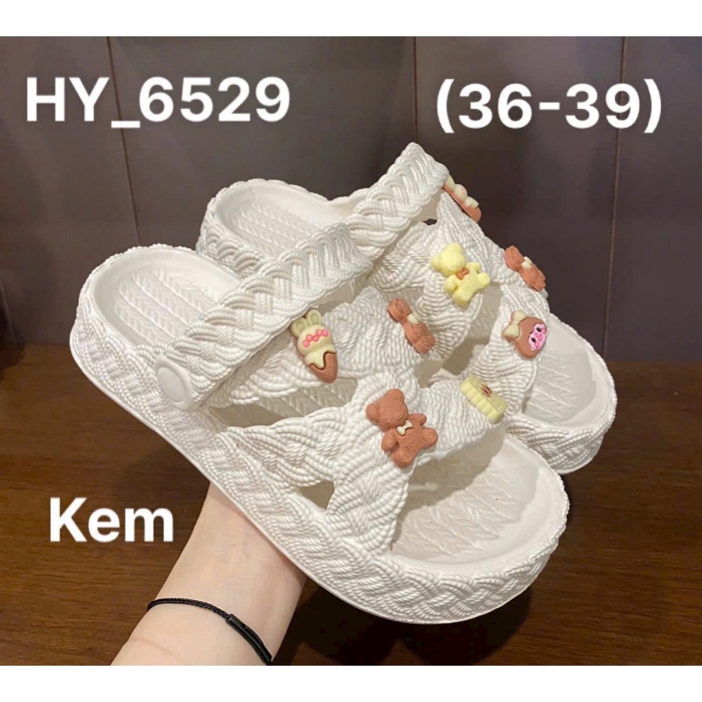 Dép Sandan Đế Cao 4CM - Sandal Nữ Đế Cao, Chất liệu EVA Nhẹ Êm Chân