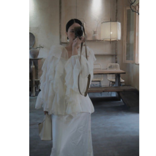  Áo tơ nhún bèo cách điệu kèm áo 2 dây xinh lắm khách ơi A6 