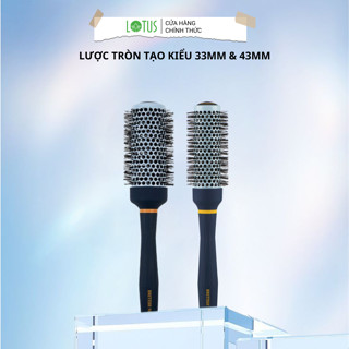 Lược tròn tạo phồng, sấy tạo kiểu cao cấp Hàn Quốc cho nam nữ BRITISH M Hot Curling Ceramic Brush