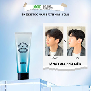Thuốc ép side tóc chuyên nghiệp cho nam BRITISH M Men's Style Down Perm 50g