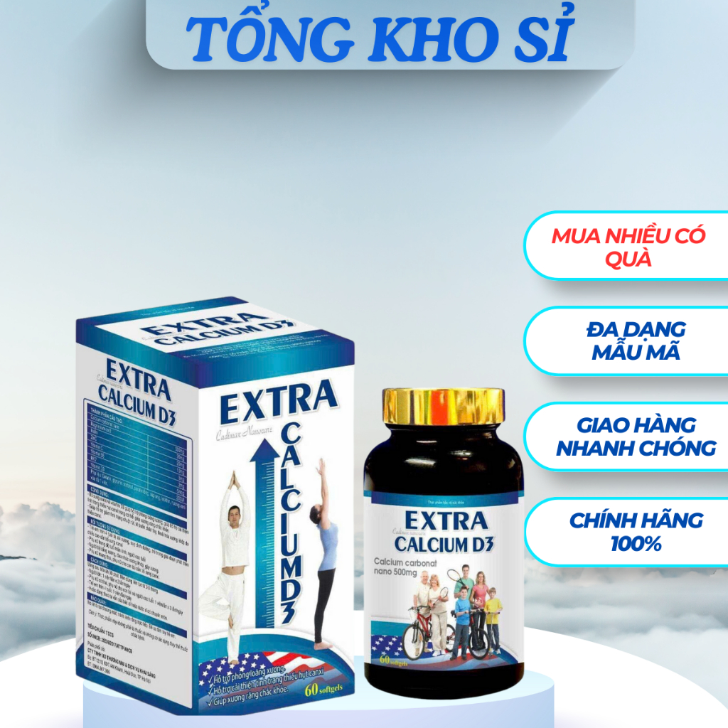EXTRA CALCIUM D3 - BỔ SUNG CALCI CHẮC KHỎE XƯƠNG