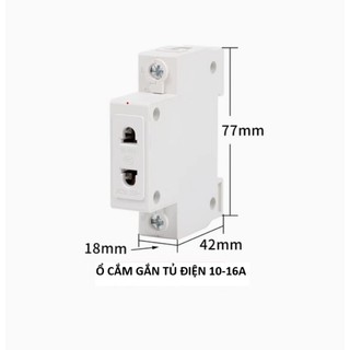 Ổ cắm điện gắn tủ điện 16A (gắn ray 35mm)