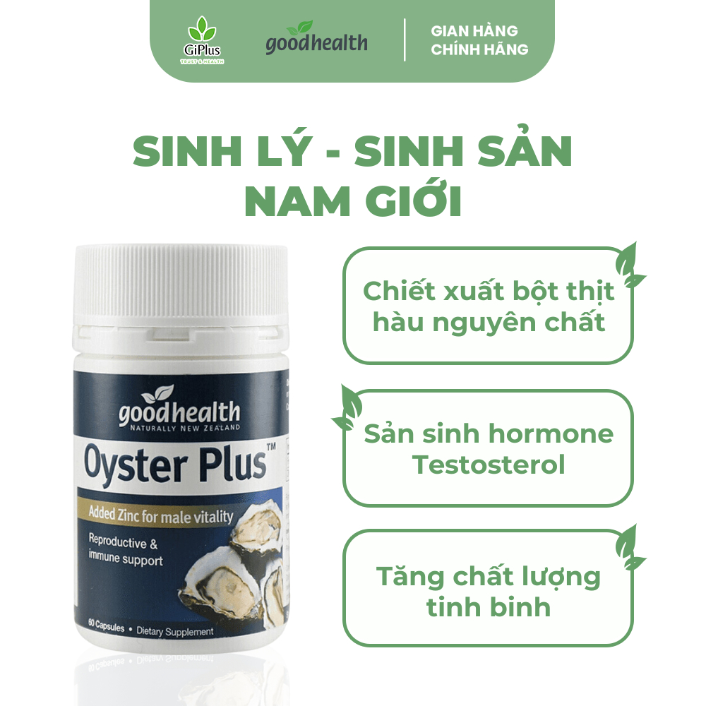 Viên Uống Tinh Chất Hàu, Tăng Cường Sinh Lý Nam New Zealand Oyster Plus Goodhealth