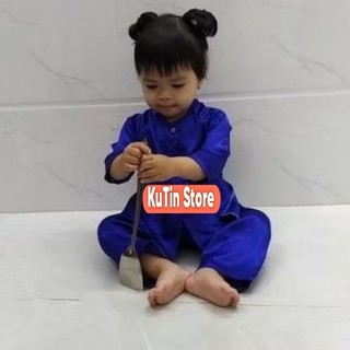 Bà ba bé trai/ bé gái xanh coban