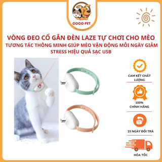  Vòng Đeo Cổ Gắn Đèn Laze Tự Chơi Cho Mèo Tương Tác Thông Minh Giúp Mèo Vận Động Mỗi Ngày Giảm Stress Hiệu Quả Sạc USB 