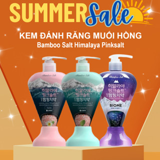 Kem đánh răng Muối Hồng Himalaya Pinksalt Hàn Quốc -Trắng sáng tự nhiên, nụ cười tự tin mỗi ngày