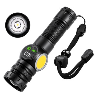 Đèn pin cầm tay siêu sáng zoom xa gần có Cob Led H9