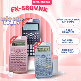 Máy tính Fx-580VNX, Máy tính học sinh cấp 2 cấp 3, Bản tiếng việt, Máy dòng thường, Bảo hành lỗi 1 đổi 1