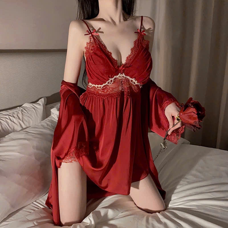 Đồ Ngủ Sexy Nữ LICERIA - 2308 Có Đệm Ngực,Chất Vải Lạnh 2025 Phong Cách Gợi Cảm.