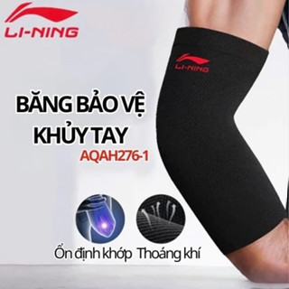 Băng khủyu tay băng bảo vệ tay Lining, chất vải co dãn 4 chiều thấm hút mồ hôi hạn chế chấn thương AQAH276-1