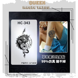 Hình xăm dán tạm thời như hình thật, chống thấm nước, lâu trôi 2 tuần, cá tính - HC-343