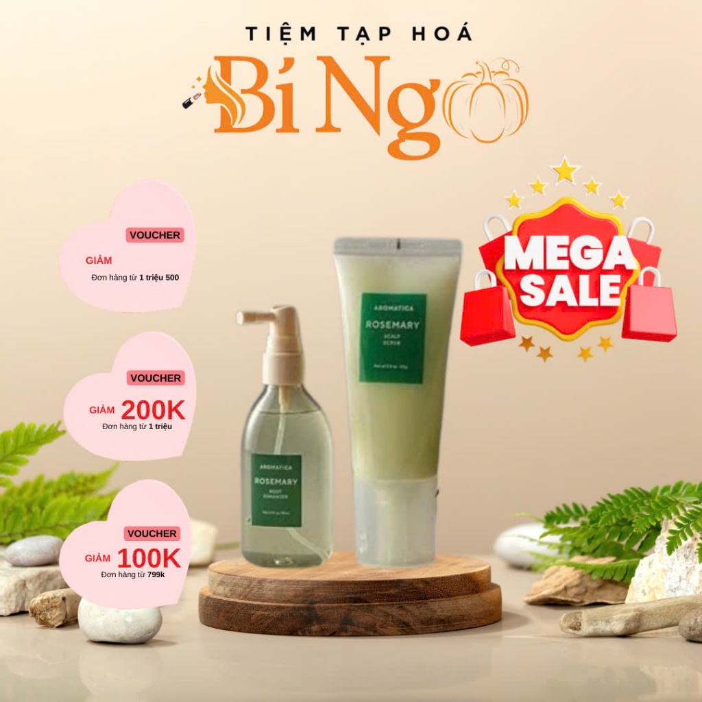 Set ttbc + dưỡng tóc+ lược aromatica