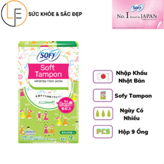 Băng Vệ Sinh Diana Sofy Soft Tampon Nhập Khẩu Nhật Bản (Hộp 9 Ống)