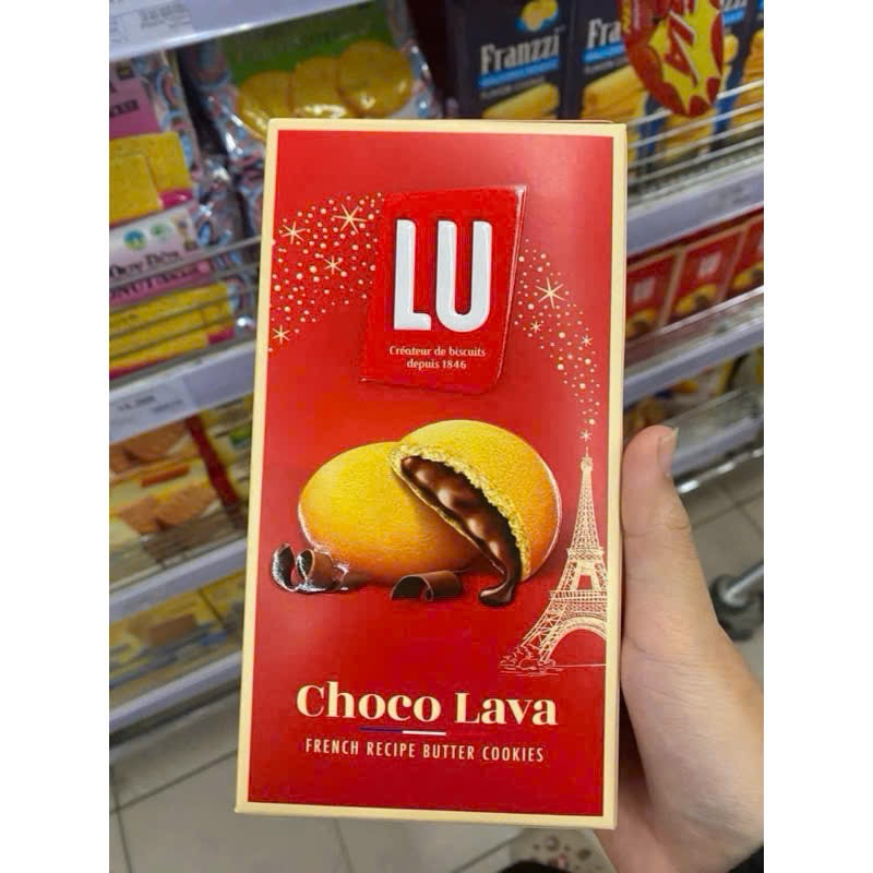 Bánh quy Lu Choco lava hộp giấy