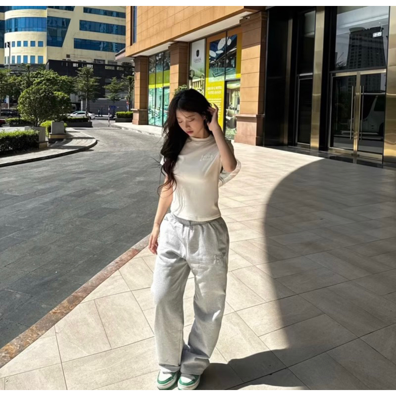 [pass ] QUẦN DÀI ỐNG RỘNG NAM NỮ UNISEX FUNKY GALLERY CÓ TÚI SAU