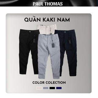  Quần Dài Nam PAUL THOMAS Quần Dài Kaki Vân Vảy Cá Thiết Kế Dáng Slim Fit Mềm Mịn 