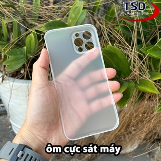 Combo 2 Ốp Lưng Trong Nhám Unibody iPhone 12 PRO MAX Siêu Mỏng