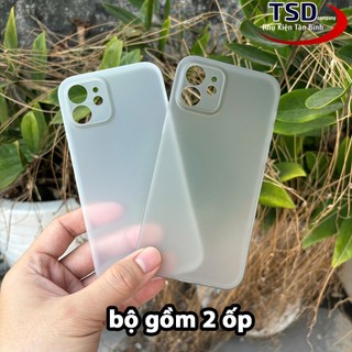 Combo 2 Ốp Lưng Trong Nhám Unibody Siêu Mỏng Cho iPhone 12