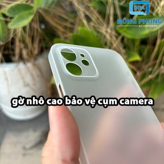 Combo 2 Ốp Lưng Trong Nhám Unibody Siêu Mỏng Cho iPhone 12