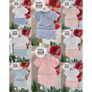 [Lullaby/Chính Hãng] Bộ quần áo cộc tay Lullaby chất thun cotton cho bé trai, bé gái