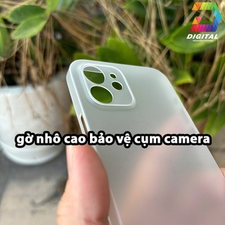 Combo 2 Ốp Lưng Trong Nhám Unibody Siêu Mỏng Cho iPhone 12