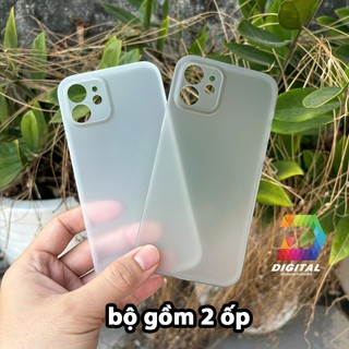Combo 2 Ốp Lưng Trong Nhám Unibody Siêu Mỏng Cho iPhone 12