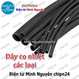  Dây co nhiệt ĐEN  1.5mm 2mm 3mm 4mm 5mm 6mm 8mm 10mm  -  Chọn Loại  