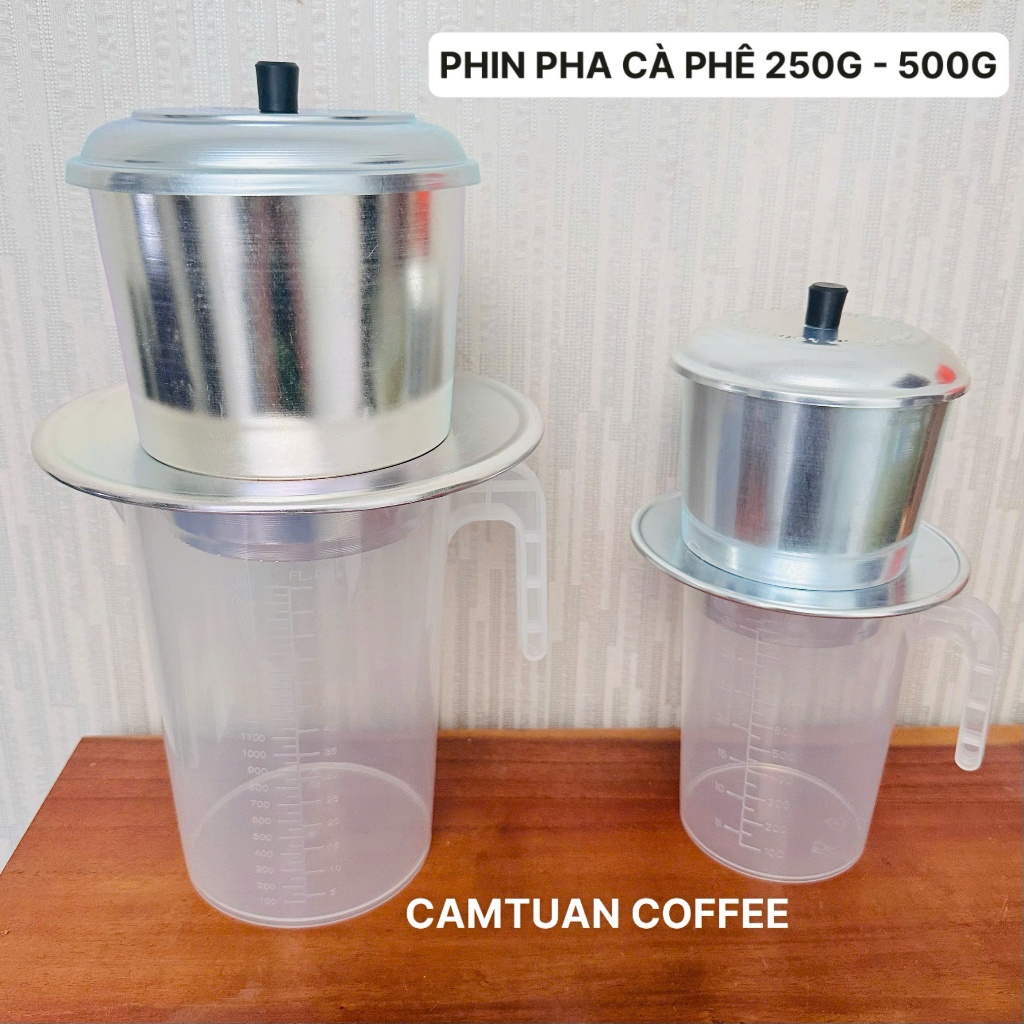 Phin nhôm lớn pha cà phê 250g - 500g loại dày đẹp, chắc chắn