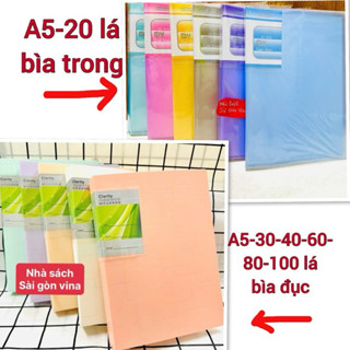 Bìa Lá A5 Đựng Hồ Sơ Tài Liệu 20-30-40-60-80-100 Lá Chống Thấm Nước, Dùng Làm Album Ảnh