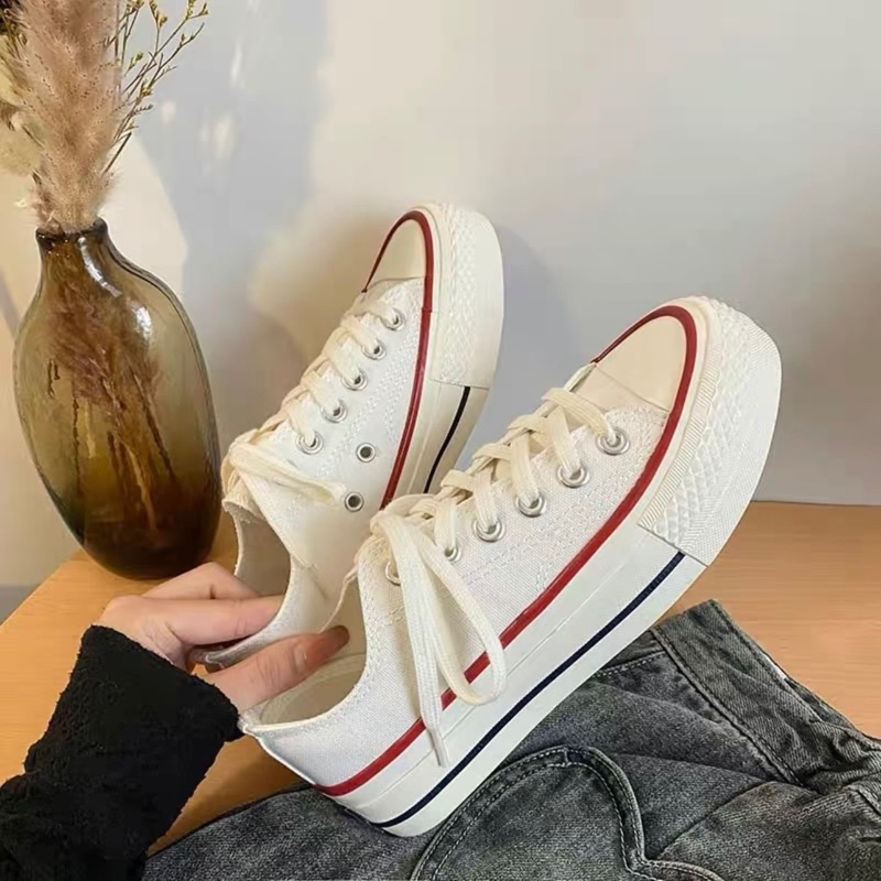 GIÀY THỂ THAO NỮ CVS ĐẾ BÁNH MÌ KIỂU DÁNG CƠ BẢN ĐẾ CAO 3CM (khách đọc kỹ mô tả sp nhé)